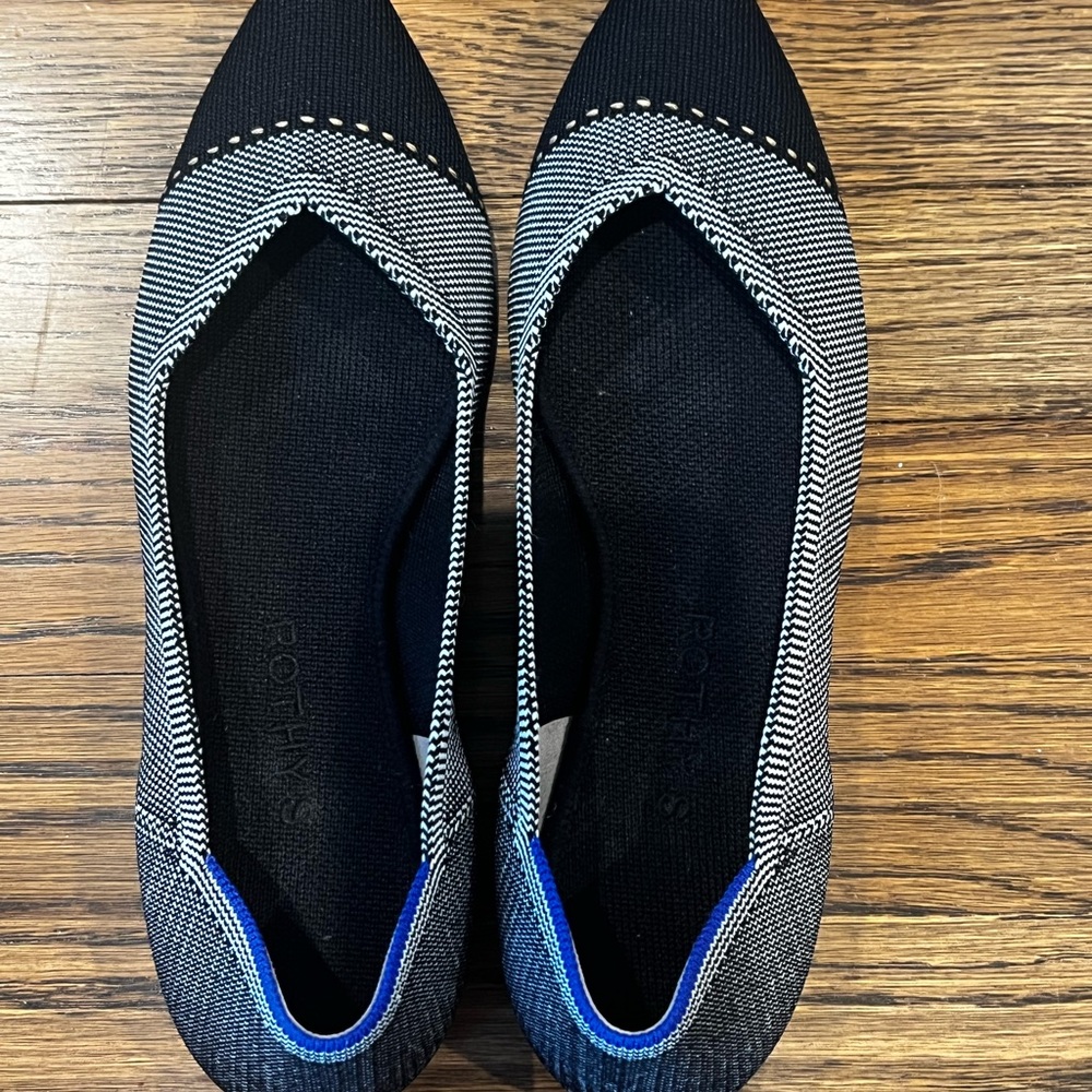 Rothy’s grey mist shoes, size 8